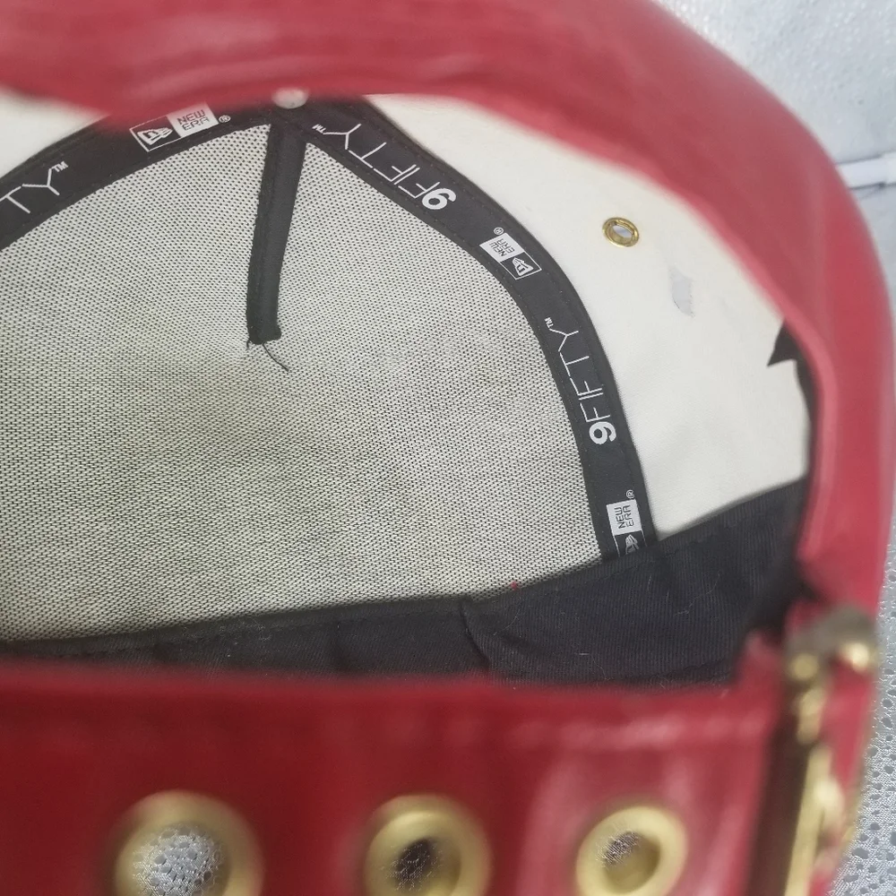 Red California Republic Smooth Faux leather hat $10 - Picture 4 of 6